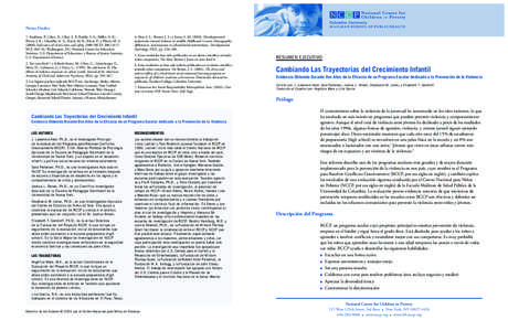 Notas Finales 1. Kaufman, P.; Chen, X.; Choy, S. P.; Ruddy, S. A.; Miller, A. K.; Fleury, J. K.; Chandler, K. A.; Rand, M. R.; Klaus, P.; y Planty, M. G[removed]Indicators of school crime and safety, 2000 (NCES[removed]