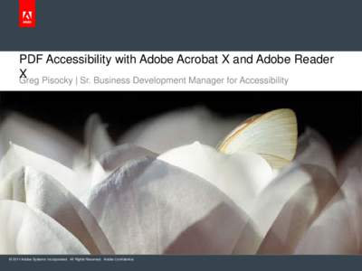 PDF Accessibility with Acrobat X