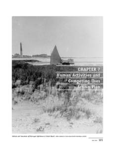 CHAPTER 7 Human Activities and Competing Uses Action Plan  Catboat and houseboat off Barnegat Lighthouse at Island Beach.