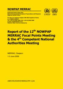 Microsoft Word - Report of the 12th MERRAC FPM and the 4th CNA Meeting.doc