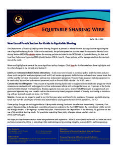 Equitable sharing / Security / Police / Law / National security / Asset forfeiture