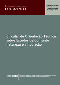 Circulares de orientação técnica  COT[removed]PUBLICAÇÕES DGOTDU Normas e circulares