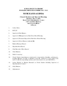 FINANCIAL OVERSIGHT PANEL HAZEL CREST AGENDA[removed]