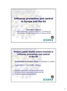 Influenza prevention and control in Europe and the EU