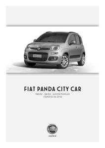 Fiat PANDA CITY CAR Preise • Daten • Ausstattungen Standwww.fiat.at