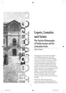Lepers, Lunatics and Saints The Nativist Ethnography