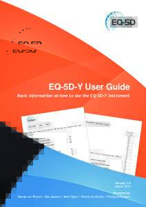 EQ-5D-Y User Guide  Basic information on how to use the EQ-5D-Y instrument Version 1.0 August 2014