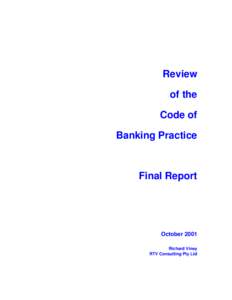 Online banking / Finance / Financial services / Technology / Mobile banking / Dodd–Frank Wall Street Reform and Consumer Protection Act / United States federal banking legislation / Bank / Credit card