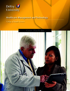Healthcare Management and Technology College of Health Sciences Careers That Fit You  Turn your passion