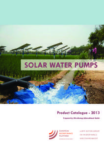 solar water pumps  product Catalogue[removed]prepared by microenergy International Gmbh  e-MFP Action GrouP
