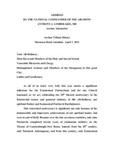 Christianity in Europe / Chalcedonianism / Ecumenical Patriarch of Constantinople / Ecumenical Patriarchate of Constantinople / Greek Orthodox Archdiocese of America / Ecumenical Patriarch Bartholomew I of Constantinople / Eastern Orthodox Church / Patriarch / Archon / Christianity / Christian theology / Eastern Orthodoxy