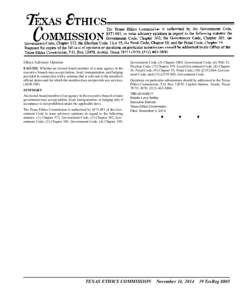 Ethics Advisory Opinion EAO-520. Whether an elected board member of a state agency in the executive branch may accept tuition, food, transportation, and lodging provided in connection with a seminar that is relevant to t