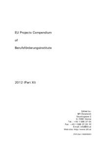 EU Projects Compendium of BerufsförderungsinstitutePart XI)