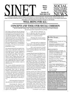 Welfare economics / Index numbers / Economic ideologies / Social Indicators Research / Quality of life / Social capital / Genuine progress indicator / Psychological resilience / Social sustainability / Economics / Socioeconomics / Happiness