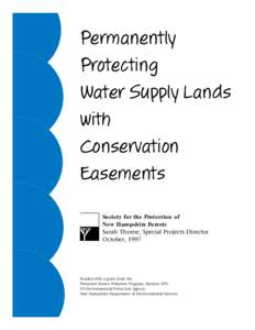 Permanently Protecting Water Supply Lands with Conservation Easements
