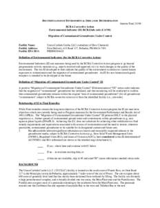 Documentation of Environmental Indicator Determination - Union Carbide Caribe, LLC,  Peñuelas, Puerto Rico