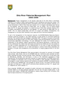 Microsoft Word - Ohio River Fisheries Management Plan Revised 0205.doc