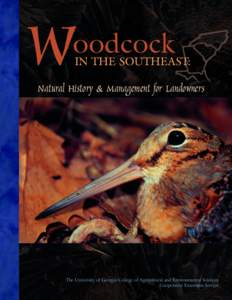 W  oodcock IN THE SOUTHEAST:  Natural History & Management for Landowners