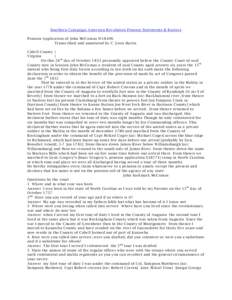 Southern Campaign American Revolution Pension Statements & Rosters Pension Application of John McComas W18496 Transcribed and annotated by C. Leon Harris Cabell County } Virginia }