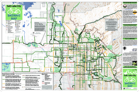 Salt Lake City / Salt Lake City metropolitan area / Wasatch Front / Segregated cycle facilities / City Creek / Jordan River / Cycling in Chicago / Cycling in Toronto / Transport / Utah / Geography of the United States