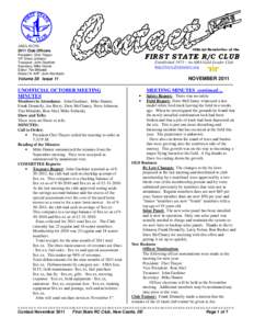 AMA #1256  Official Newsletter of the 2011 Club Officers President: Chet Thayer