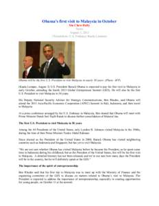 Najib Razak / Barack Obama / Kuala Lumpur / Malaysia / Malaysia–United States relations / Foreign relations of Malaysia / International relations / Government / Political geography