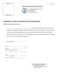 Affidavit / Kentucky / Law / Notary / Notary public