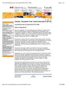 November Briefing note on Canada-EFTA FTAPage 1 of 1 Français