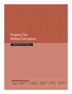 Property Tax Welfare Exemption