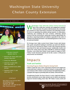 Washington State University Chelan County Extension Youth & Families n at u r a l r e s o u r c e s