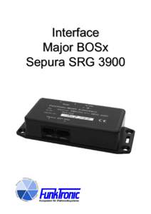 Interface Major BOSx Sepura SRG 3900 Inhalt