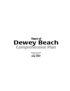 Town of Dewey Beach Comprehensive Plan - July[removed]text only)