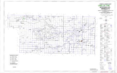 GENERAL HIGHWAY MAP  LAKE OF THE WOODS CO. MINNESOTA