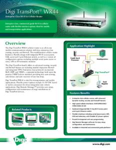 Digi TransPort® WR44 Datasheet