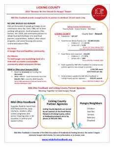 Arkansas Foodbank Network / Ohio / Geography of the United States / Food banks / Vermont foodbank / Columbus /  Ohio metropolitan area / Licking / Pantry