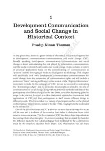 1  AL Development Communication and Social Change in