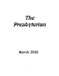 The Presbyterian March[removed]