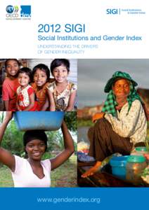 Poverty / Social Institutions and Gender Index / International economics / Gender studies / Gender inequality / Gender equality / Gender / Millennium Development Goals / Poverty reduction / Socioeconomics / Sociology / Economics