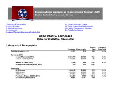 Rhea County /  Tennessee / Demographics of the United States