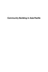 Community Building in Asia Pacific: Dialogue in Okinawa