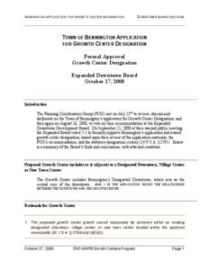 Microsoft Word - Bennington - Board Decision - approved by board.doc