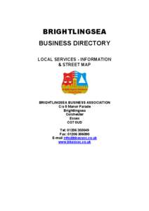 BRIGHTLINGSEA BUSINESS DIRECTORY LOCAL SERVICES - INFORMATION & STREET MAP  BRIGHTLINGSEA BUSINESS ASSOCIATION