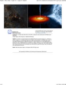 Chandra :: Photo Album :: Cygnus X-1 :: Cygnus X-1 Handout