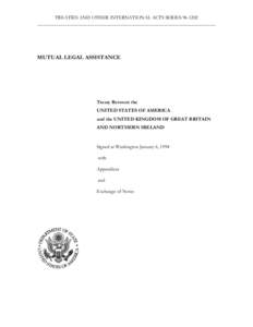 USA-UK Treaty on Mutual Legal Assistance