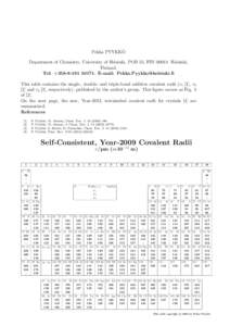 Chemical bonding / Covalent radius / Electronegativities of the elements / Atomic radius / Chemistry / Chemical properties / Periodic table