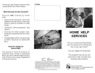 DHS-PUB-0815, Home Help Services