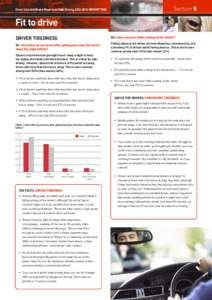 Direct Line and Brake Reports on Safe DrivingREPORT TWO  Section 5 Fit to drive DRIVER TIREDNESS