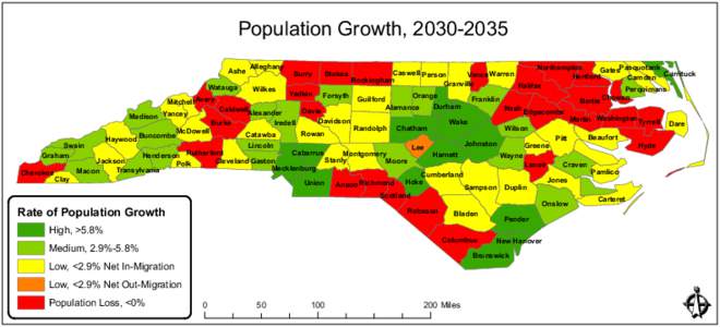 Population Growth, Alleghany Northampton GatesPasquotank Caswell Person