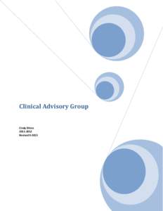 Clinical Advisory Group  Cindy Ehlers[removed]Revised[removed]