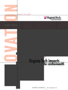 Association of Public and Land-Grant Universities / Blacksburg /  Virginia / Virginia Bioinformatics Institute / Carilion Clinic / VTC / Virginia–Maryland Regional College of Veterinary Medicine / West Virginia / Roanoke Region / Virginia Tech College of Agriculture and Life Sciences / Montgomery County /  Virginia / Virginia Polytechnic Institute and State University / Virginia